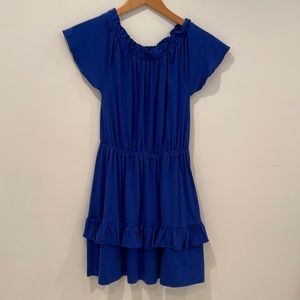 J.crew Crewcuts Girl blue ruffle dress